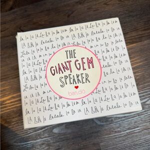 Ban.do Giant Gem Speaker Box with Pink and Black Design